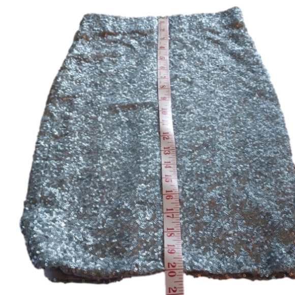 jealous tomato silver sequinded skirt. Size small. Great For Spring Parties! - Picture 5 of 8